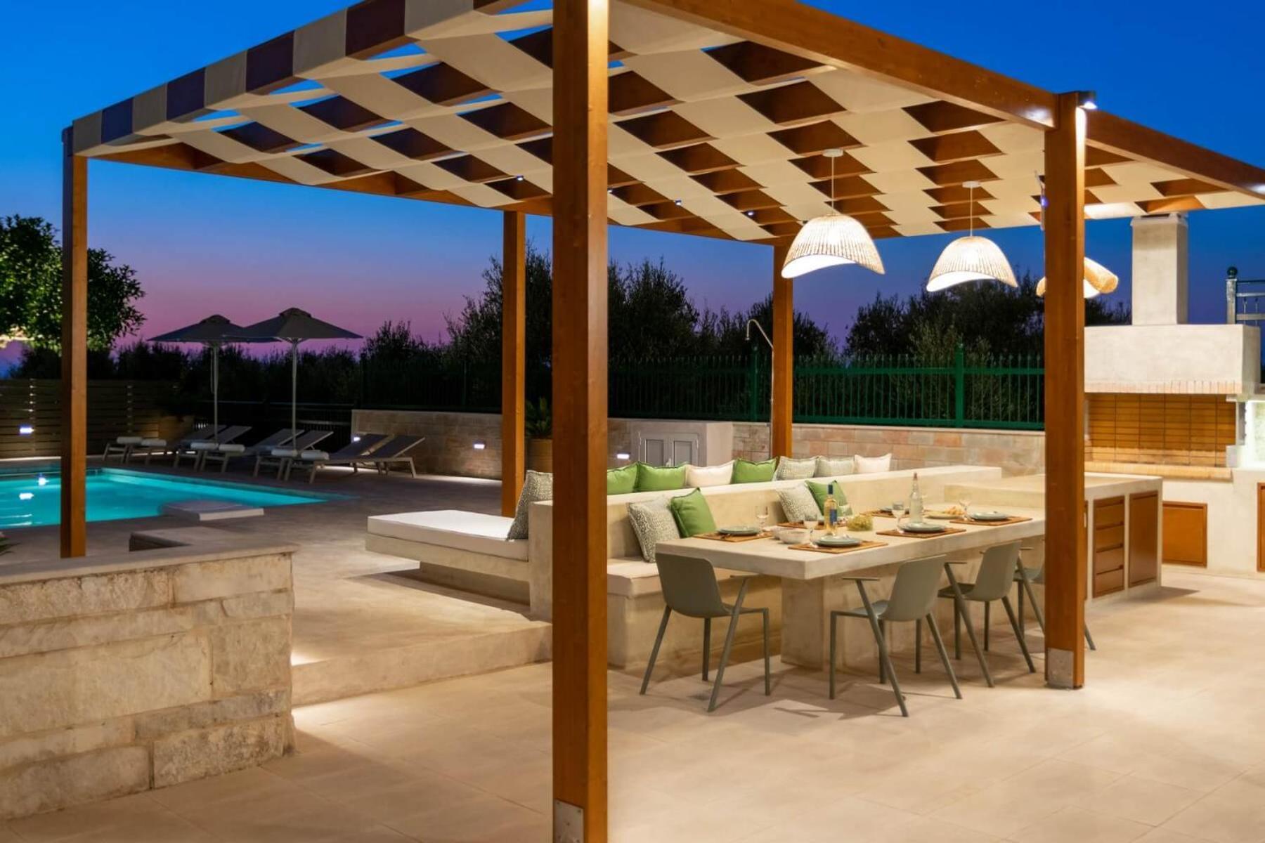 Estella Villa With Pool, Children Area, Bbq & Magnificent Views! Asterion Exterior photo